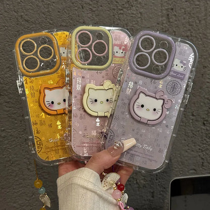 OverseaCases™  Cute Gradient Hello Kitty Case for iPhone 16 Series