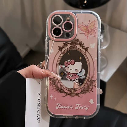 OverseaCases™  Mirror Cream Hello Kitty Case For iPhone 14 Series